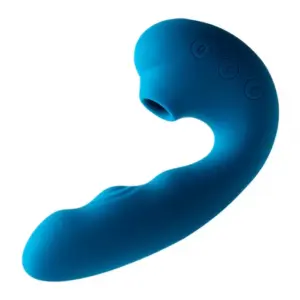 青い吸うやつ 吸引クリ2点責めバイブ 女性オナニー ラブグッズ